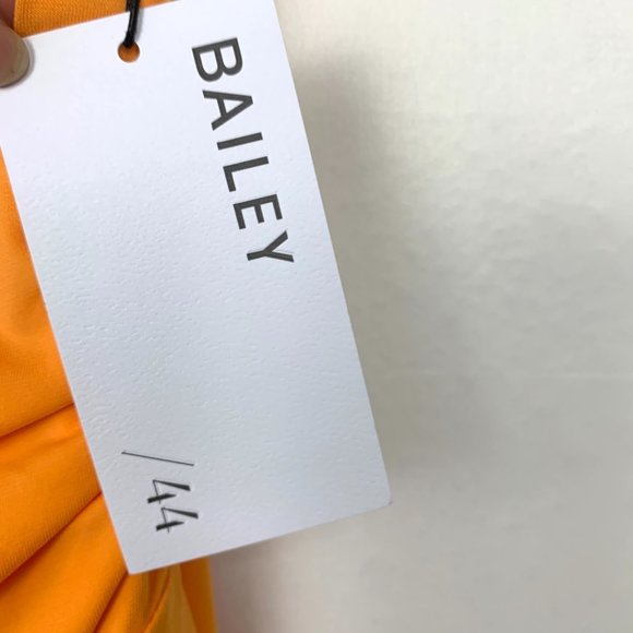 NWT Bailey 44 Dani Gown Off the Shoulder Maxi Dress Sangria Orange Small - Picture 10 of 11